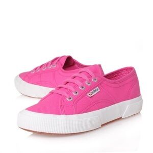 Superga Women's Bright Pink Sneakers LIKE NEW